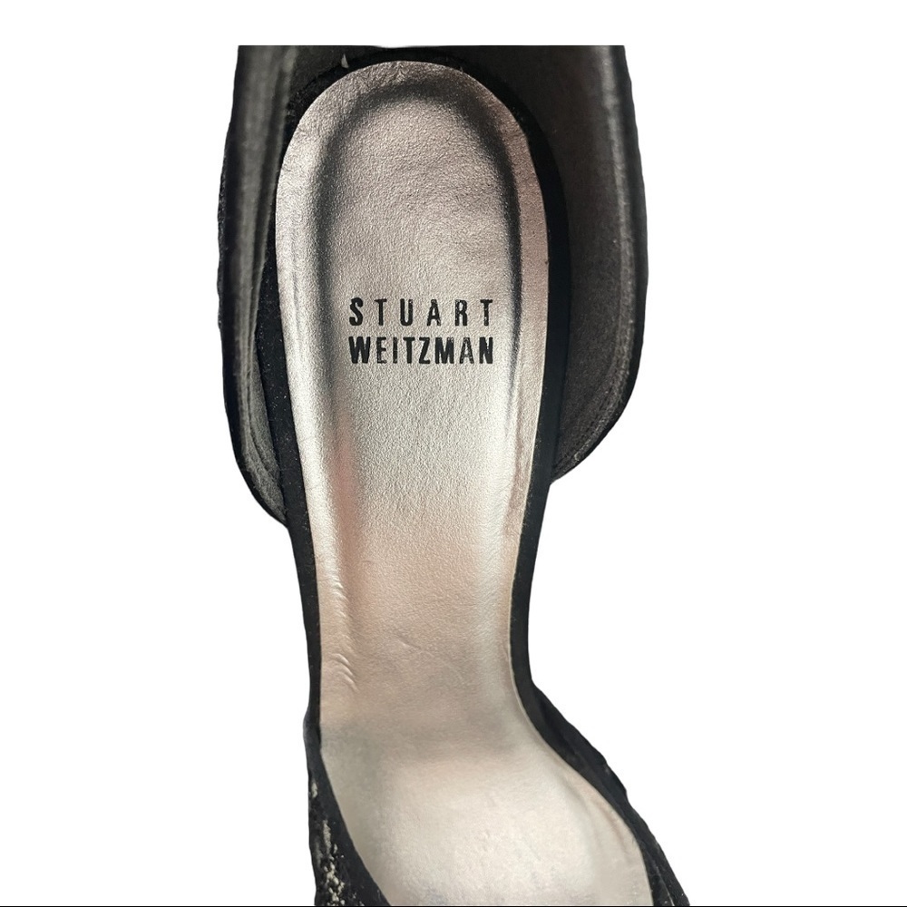 Stuart Weitzman, Black lace heel - Picture 6 of 9